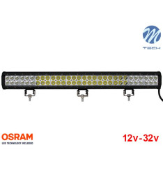 Barra de LED 180w 12000Lm LED Osram Plana Combo 28" 10-32v M-Tech