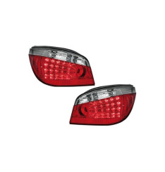 Farolins Led BMW E60 - Cristal/Vermelho 03-10