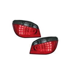 Farolins Led BMW E60 - Vermelho/Fumado 03-10