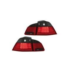 Farolins Led BMW E61 Touring - Vermelho/Fumado 04-07