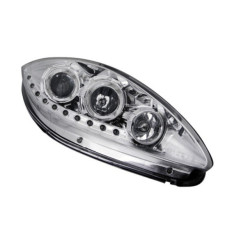 Faróis Dayline Fundo Cromado Seat Leon 1P (2005-2009)