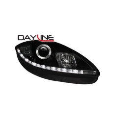 Faróis Dayline Fundo Negro Seat Leon 1P (2005-2009)