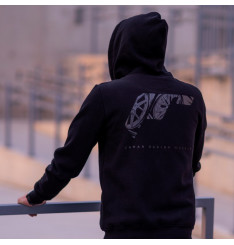 Sweat com Capuz Unisexo Logótipo Japan Racing - Preto