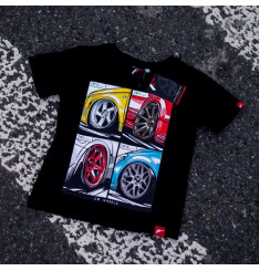 T-Shirt Junior Mix Japan Racing - Preto