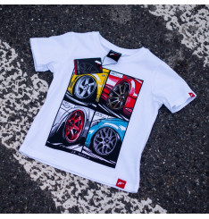 T-Shirt Junior Mix Japan Racing - Branco