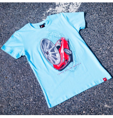 T-Shirt Homem JR-11 Car Japan Racing - Turquesa