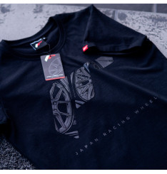 T-Shirt Homem Logótipo Japan Racing - Preto