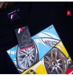 T-Shirt Homem Mix-2 Japan Racing - Preto