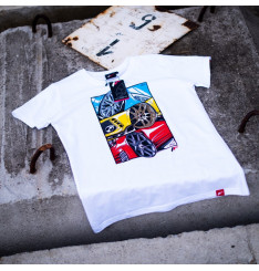 T-Shirt Homem Mix-2 Japan Racing - Branco