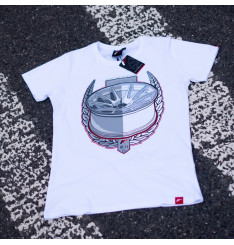 T-Shirt Homem JR-11 Laurel Japan Racing - Branco