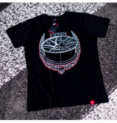 T-Shirt Homem JR-18 Laurel Japan Racing - Preto