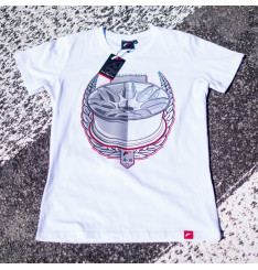 T-Shirt Homem JR-18 Laurel Japan Racing - Branco