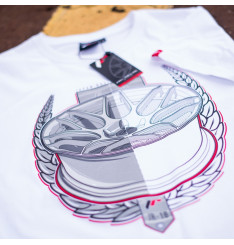 T-Shirt Homem JR-18 Laurel Japan Racing - Branco