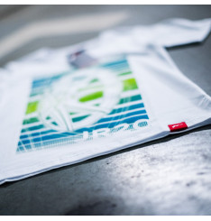 T-Shirt Mulher JR-20 Face Japan Racing - Branco