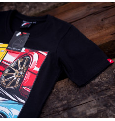 T-Shirt Mulher Mix Japan Racing - Preto