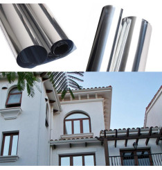 Película para Vidros Exteriores Cinza Espelhada - Várias Medidas Película para Vidros Exteriores Cinza Espelhada - Várias Medidas