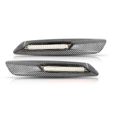 Farolins Laterais LED Normal Transparente Carbono BMW E60, E61, E81, E82, E83, E84, E87, E88, E90, E91, E92, E93