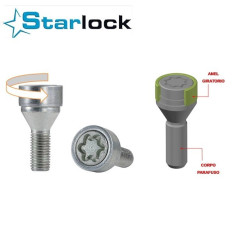 Pernos Segurança / Anti Roubo M12x1,25 35mm com anilha Starlock
