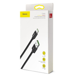 Cabo USB-A para USB-C 1M 5A 40W Preto Baseus