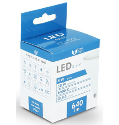 Lâmpada LED GU10 8W 640lm 230V