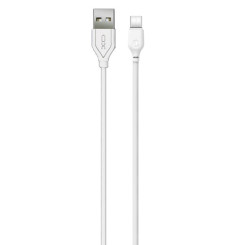 Cabo USB-A para USB-C 1M 2.1A Branco XO