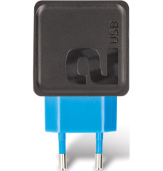 Carregador USB 2 Portas 3.4A Preto e Azul TC-04 Forever
