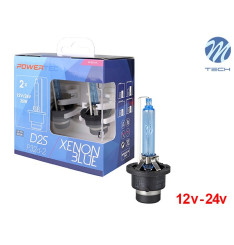 Lâmpadas Xenon M-Tech Powertec Xenon Blue 6500K D1s, D2r, D2s, D3s, D4s Pack Duo