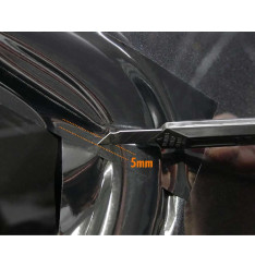 Chrome Out Set - Tira Adesiva Preto Mate ou Brilhante Foliatec 15Mx5CM