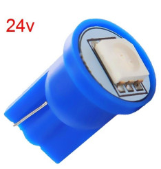 W5W T10 com 1 LED SMD - várias cores - 24v