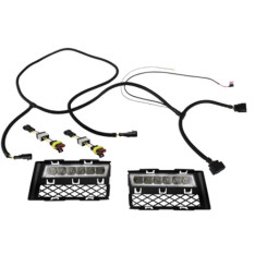 Grelhas com Luzes Diurnas Led Cromadas Audi A4 8E/B7 (2005-2008)