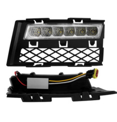 Grelhas com Luzes Diurnas Led Cromadas Audi A4 8E/B7 (2005-2008)