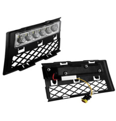 Grelhas com Luzes Diurnas Led Cromadas Audi A4 8E/B7 (2005-2008)