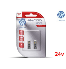 Lâmpadas LED T10 W5W Canbus 8xSMD 2835 24V Cool White Premium M-Tech - Pack Duo Blister