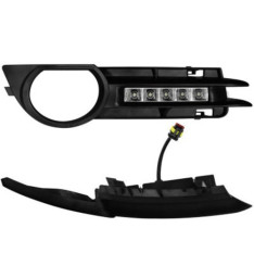 Grelhas com Luzes Diurnas Led Cromadas Audi A3 8P (2003-2008)