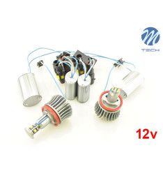 Leds Angel Eyes BMW H8 - 20W CREE - E87 / E82 / E92 / E93 / E70 /E71 - H8 - 20W Leds CREE M-Tech