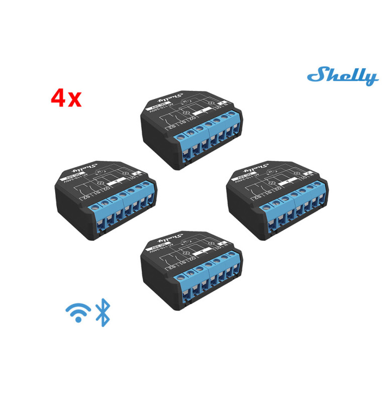 Relay Shelly Persianas Alexa 04x Shelly Plus 2PM Módulo