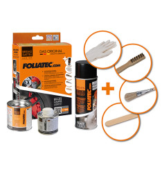 Tinta Pinças de travão 3 componentes - Carbono Metálico Foliatec