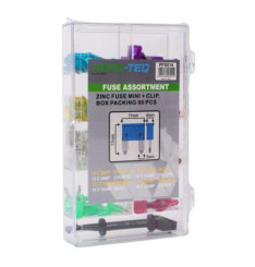 Caixa 80x Fusíveis mini variados M-Tech