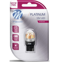 Embalagem da lâmpada LED M‑Tech T20 W21W Canbus Branco