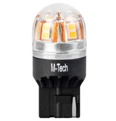 Lâmpada LED M‑Tech T20 W21W Canbus Laranja