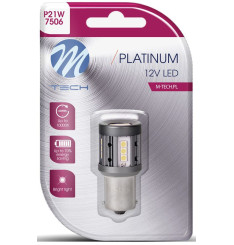 Embalagem da lâmpada LED M‑Tech T20 W21W Canbus Branco