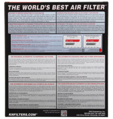 Filtro de ar K&N 33-2853 Ford Fiesta, Fusion, Mazda 2