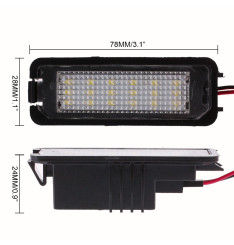 Farolins de matrícula em Led - Porsche Boxster, Carrera, Cayenne, Cayman