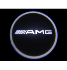Luzes Cortesia Laser com Logotipo Mercedes  AMG A207 C117 C207 C218